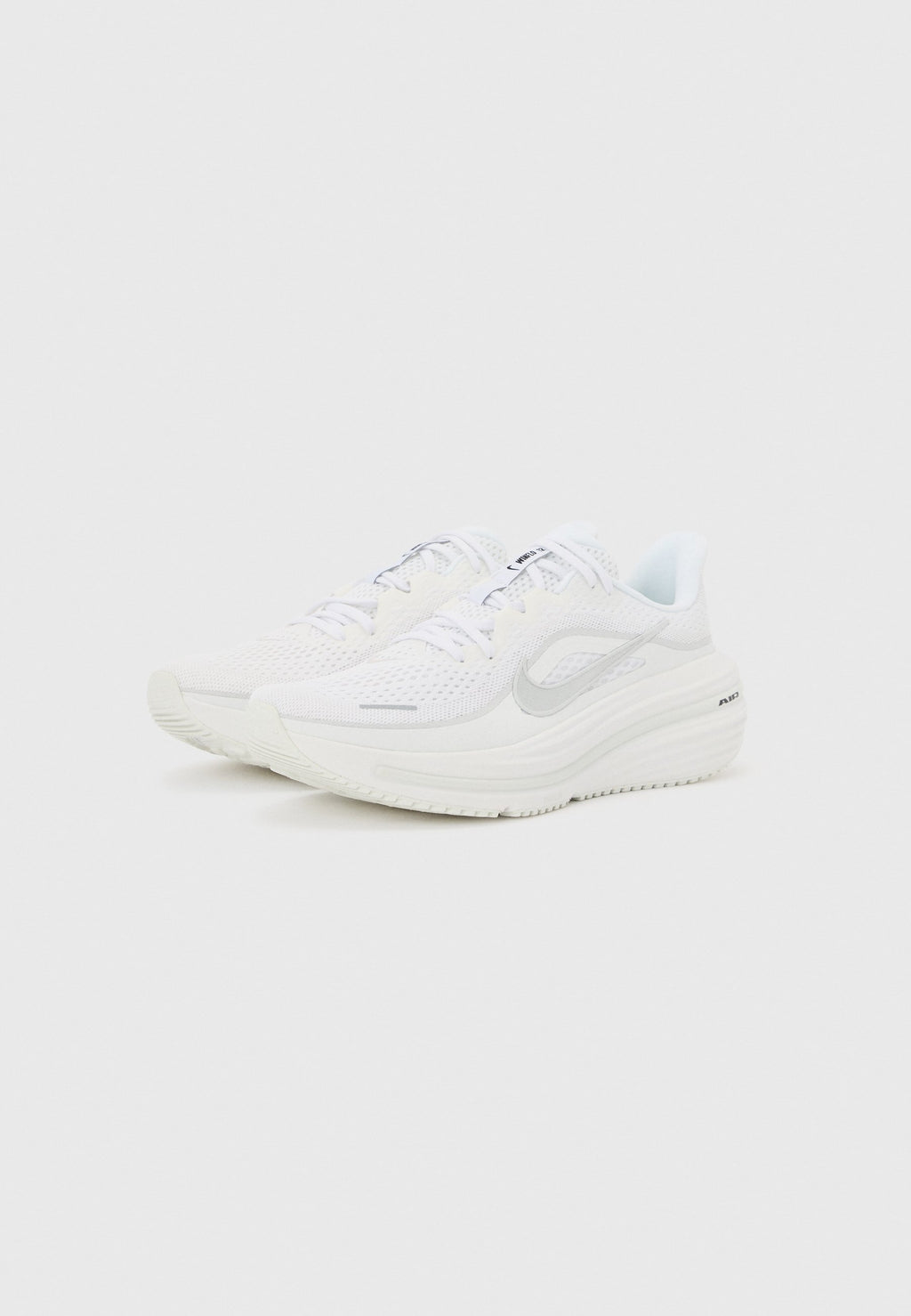 AIR WINFLO 12 - Road running shoes - white/silver-coloured/summit white/photon dust