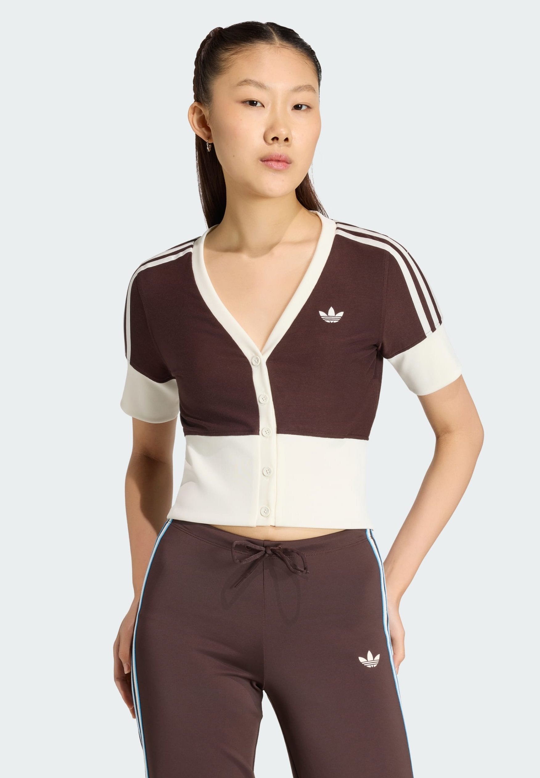 V-NECK - Blouse - aurora coffee