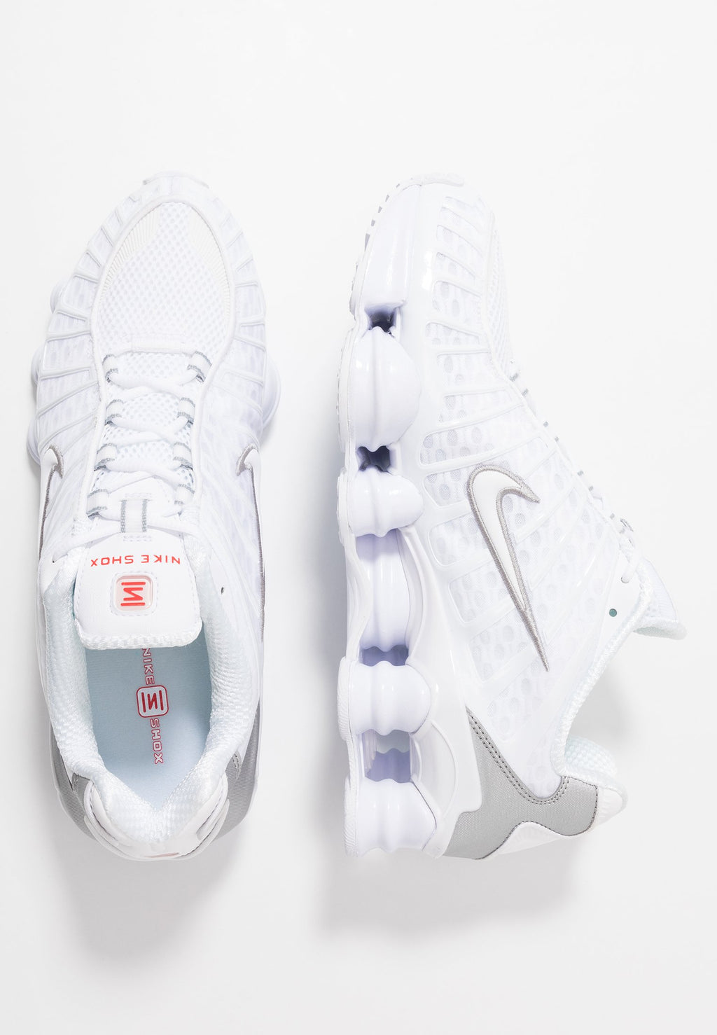 SHOX TL - Trainers - white metallic silver max orange white
