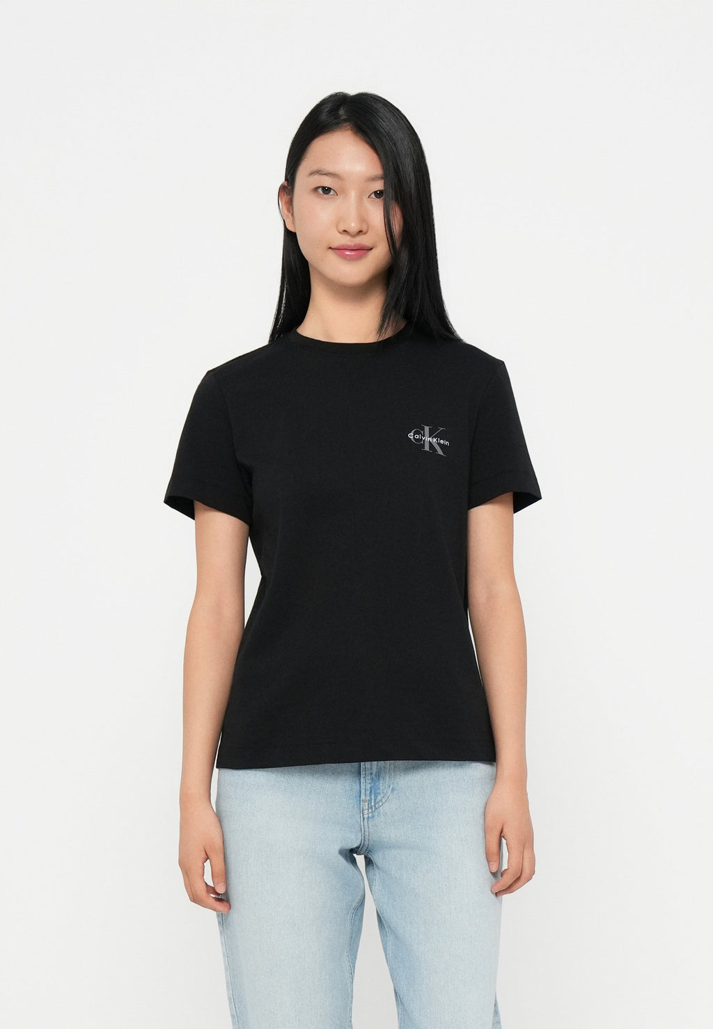 MONOLOGO TEE 2 PACK - Basic T-shirt - black / bright white
