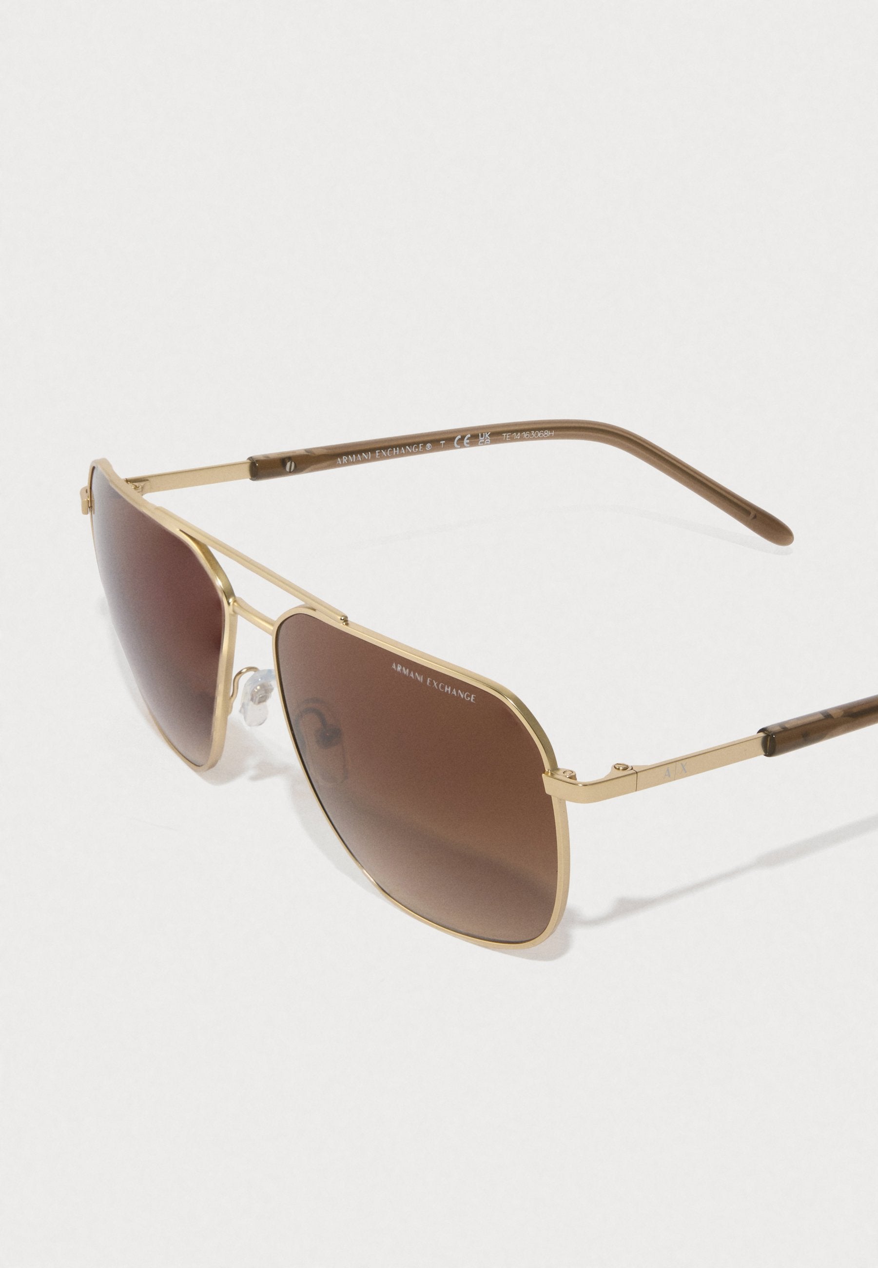 Sunglasses - matte pale gold-coloured/brown