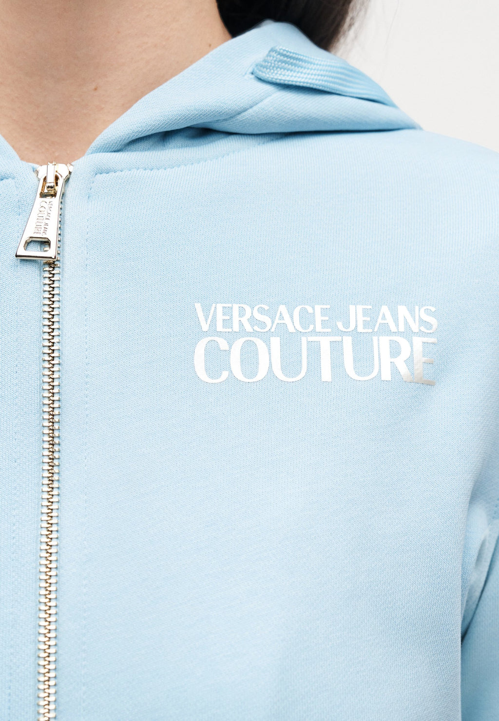 LOGO FOIL - Zip-up sweatshirt - dream blue