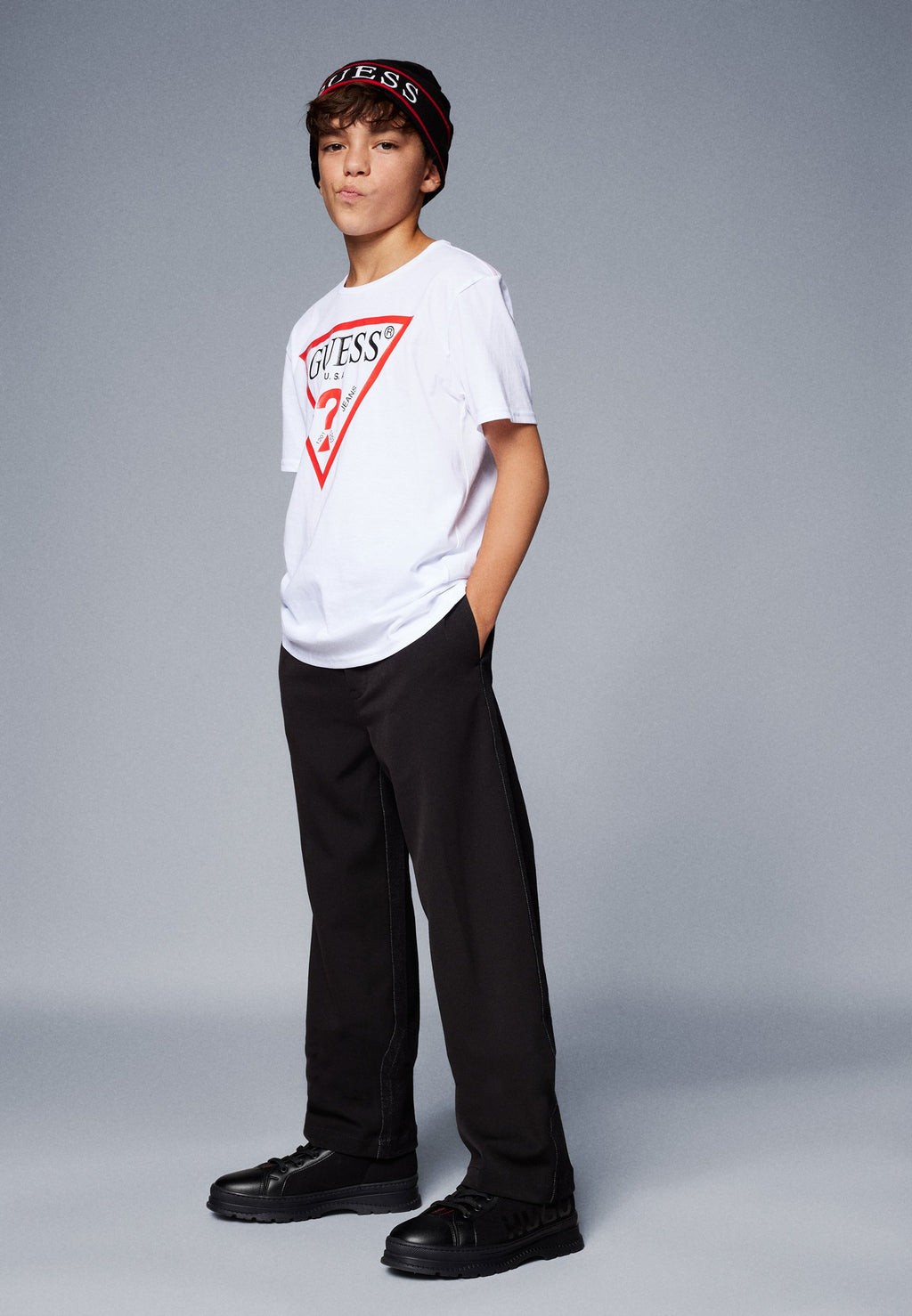 JUNIOR CORE - Print T-shirt - pure white