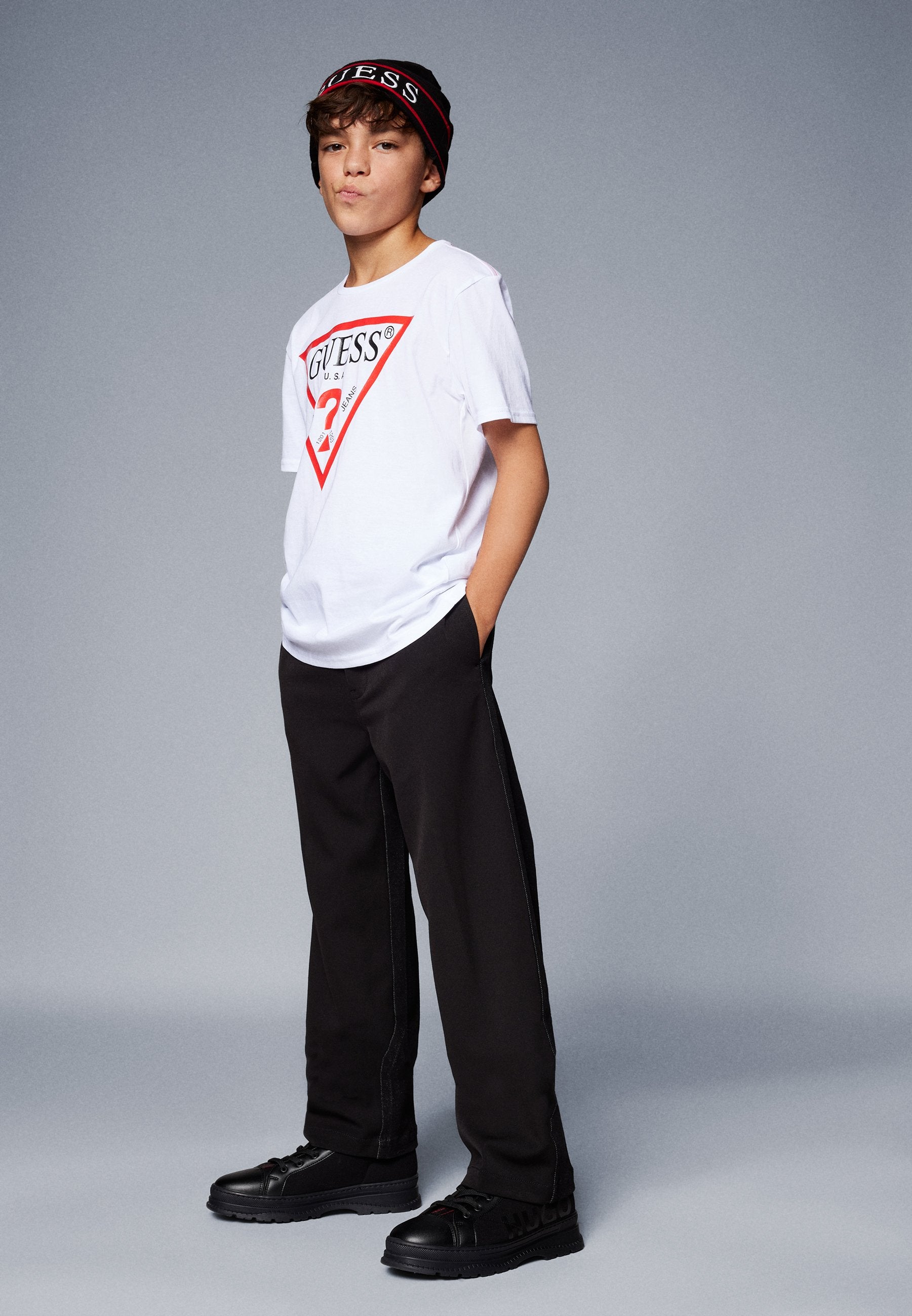 JUNIOR CORE - Print T-shirt - pure white
