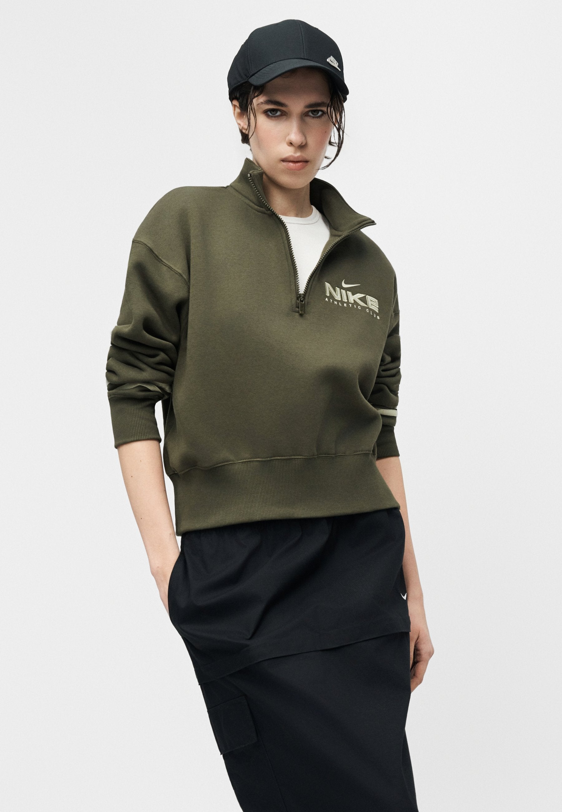 Sweatshirt - khaki
