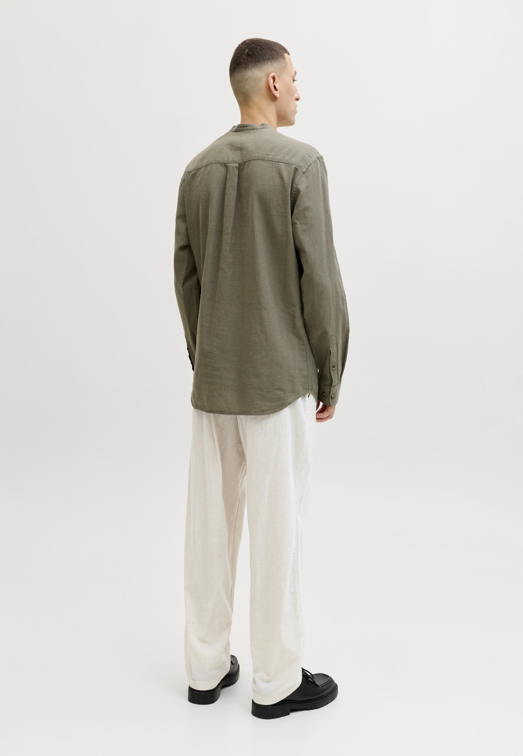 Joggers Wide Leg Fit - Trousers - string melange