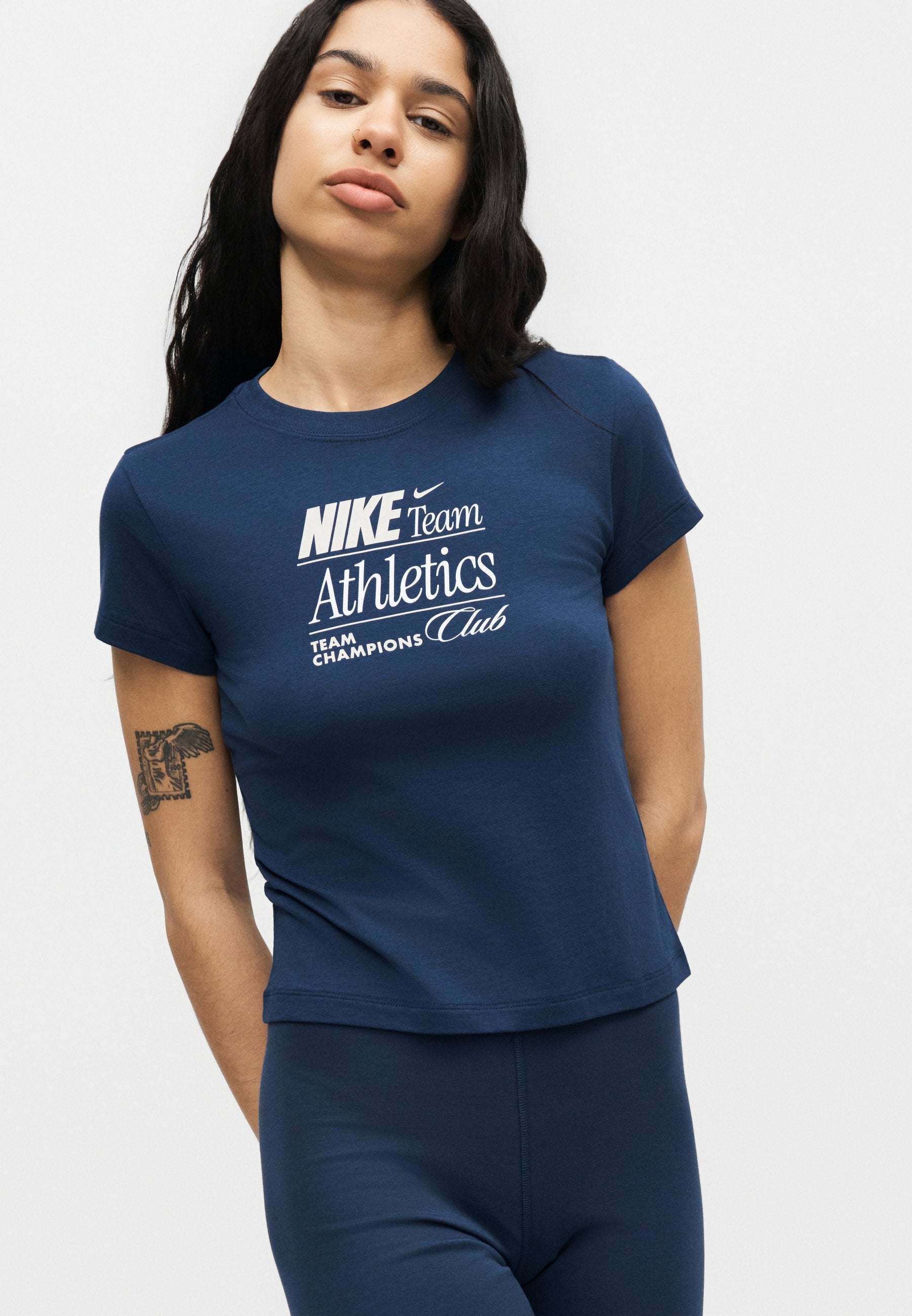 TEE - Print T-shirt - midnight navy