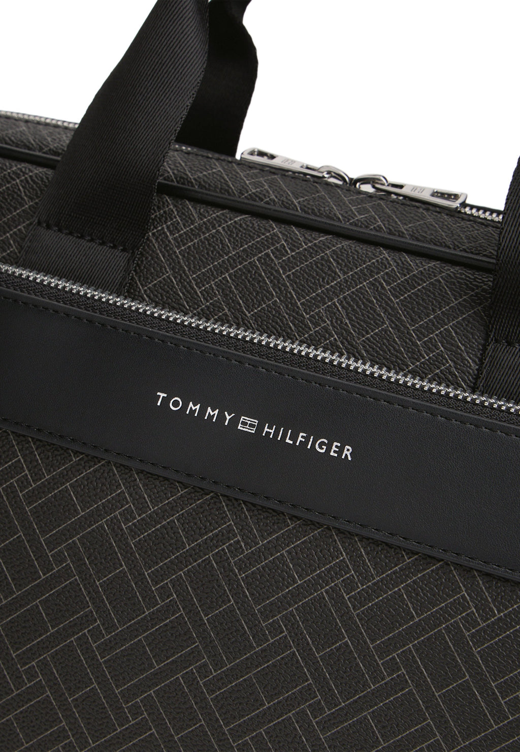 SAC ORDINATEUR HILFIGER FLAG MIXED TEXTURE - Porte-documents - black