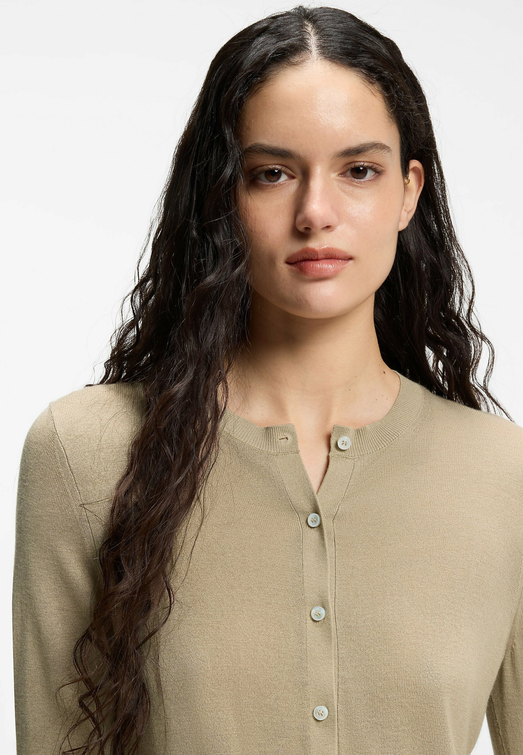 HUGO SESSIRY - Cardigan - light brown two