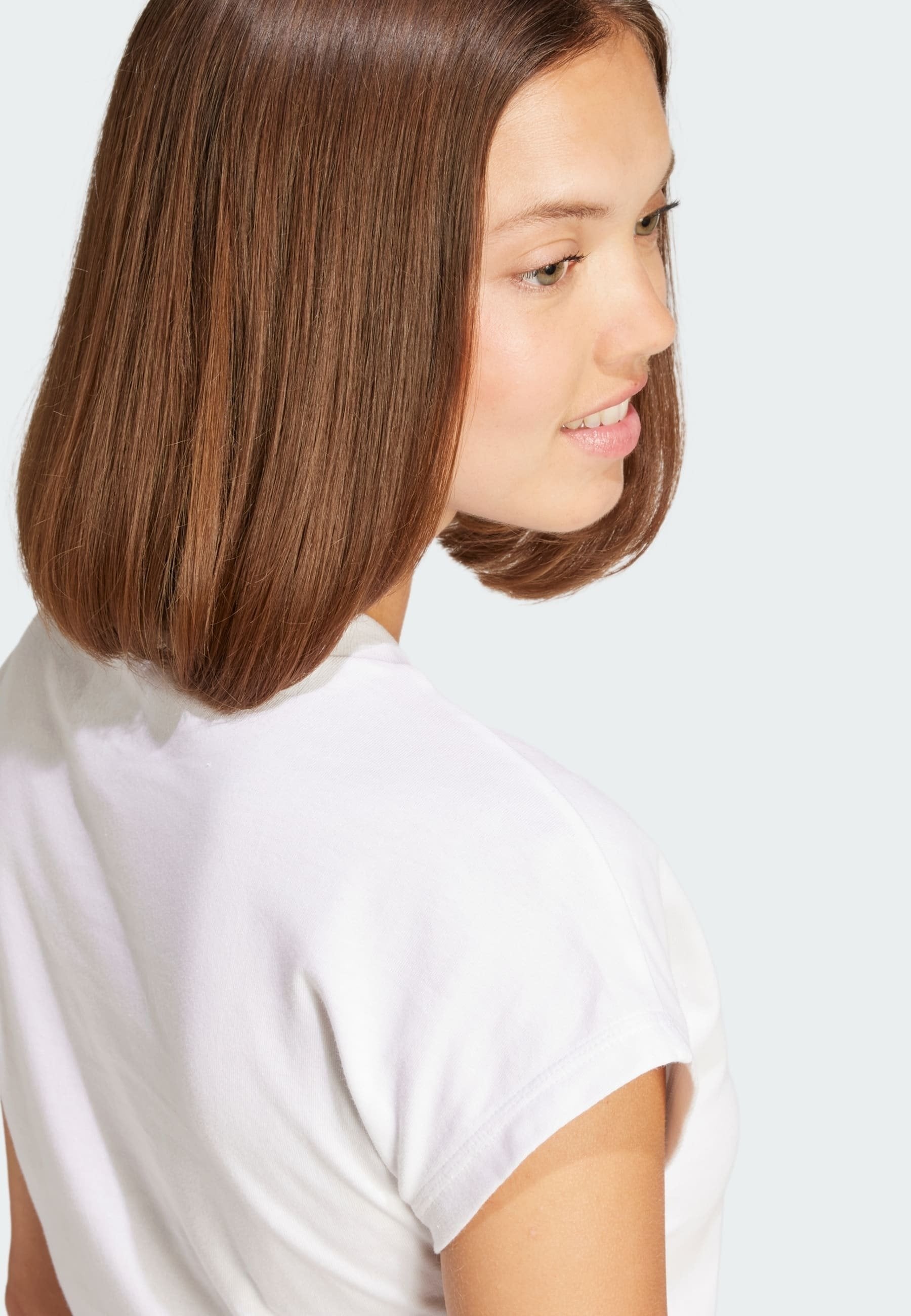 ESSENTIALS LINEAR COTTON - Basic T-shirt - white   black