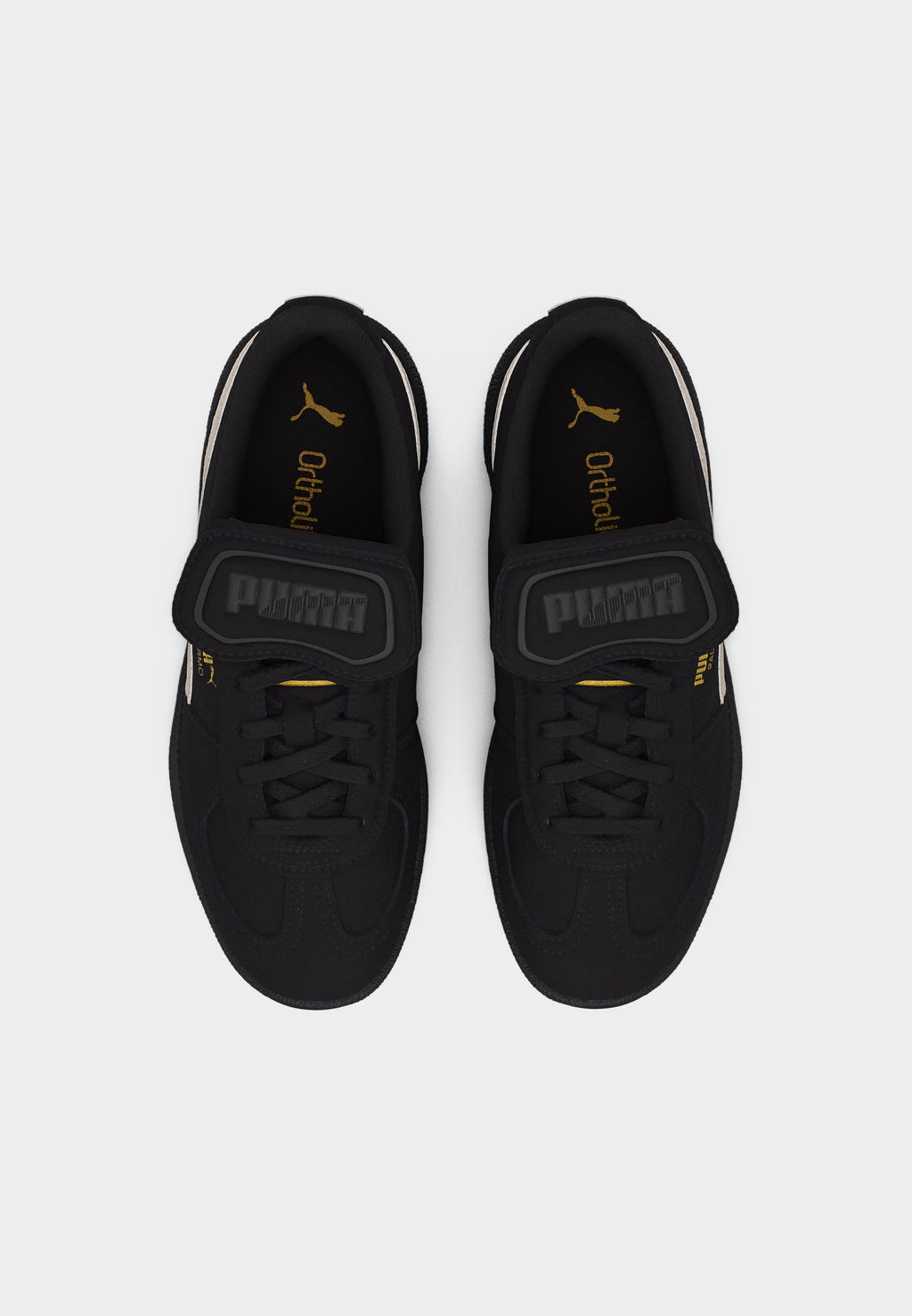 PALERMO PREMIUM JR UNISEX - Trainers - black/warm white/gold-coloured