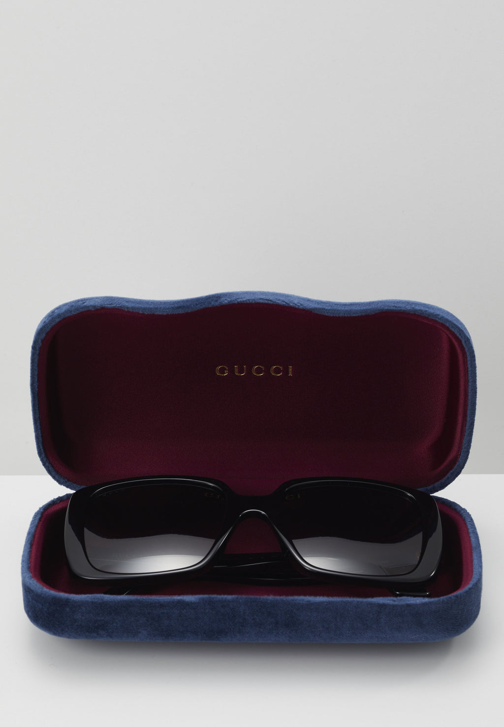 نظارات شمسية GG OVERSIZED SQUARE ACETATE - نظارات شمسية - أسود/رمادي