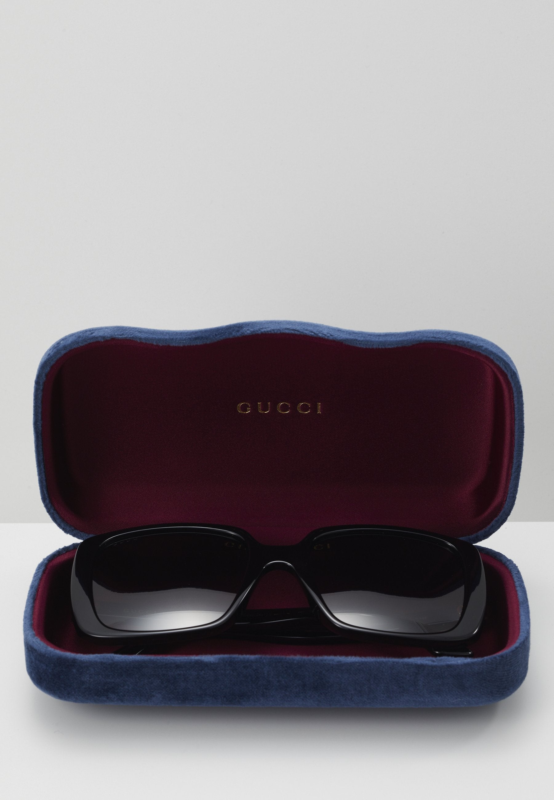 نظارات شمسية GG OVERSIZED SQUARE ACETATE - نظارات شمسية - أسود/رمادي