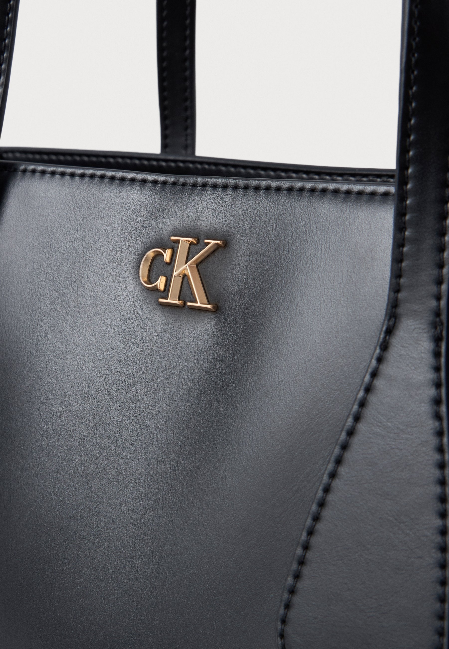 Handbag - black/antique light gold-coloured