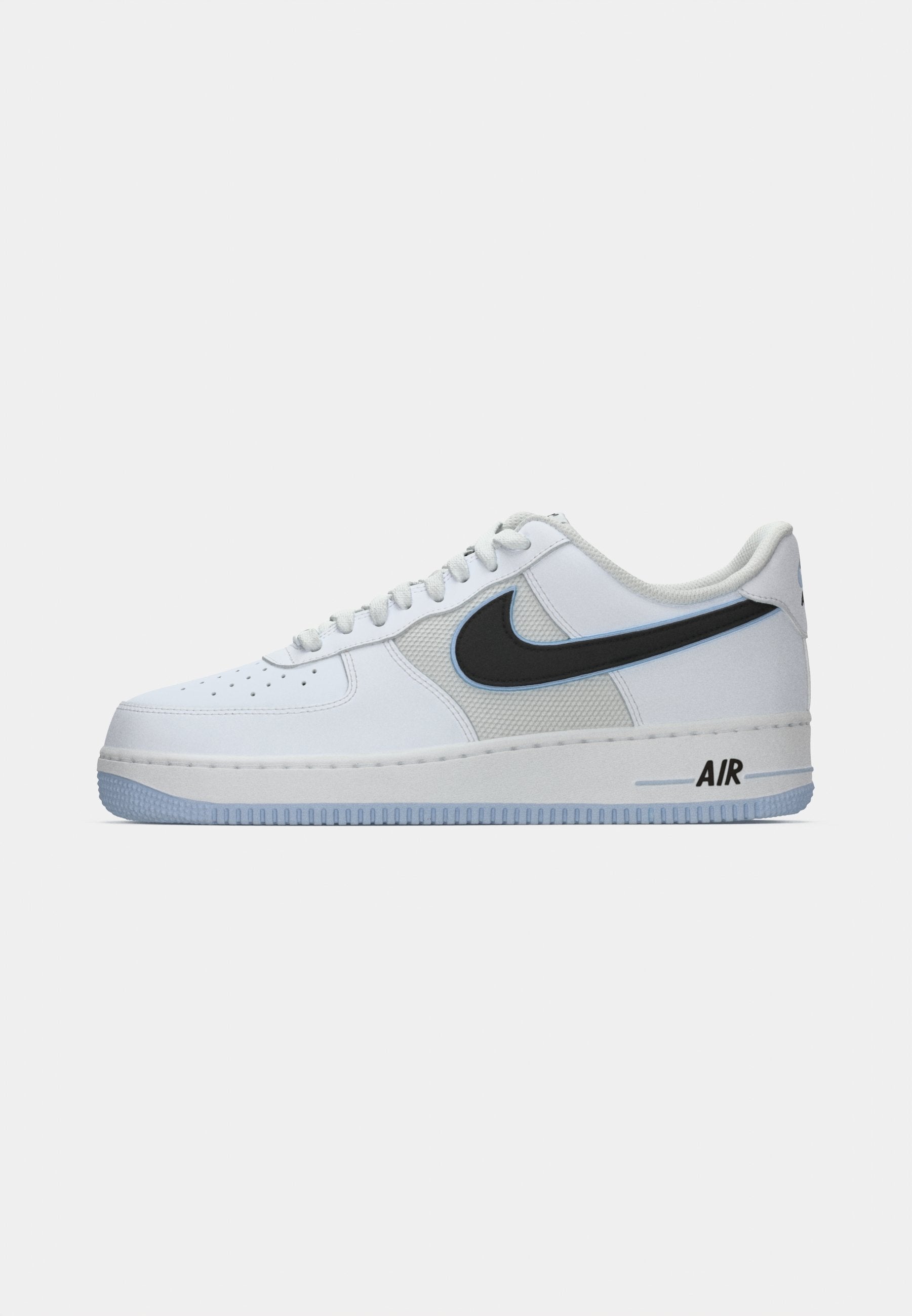 AIR FORCE 1 UNISEX - Trainers - white/black/hydrogen blue