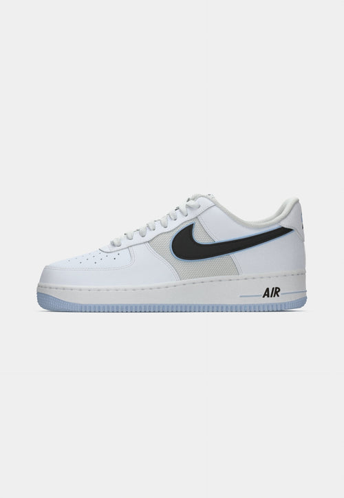 AIR FORCE 1 UNISEX - Trainers - white/black/hydrogen blue