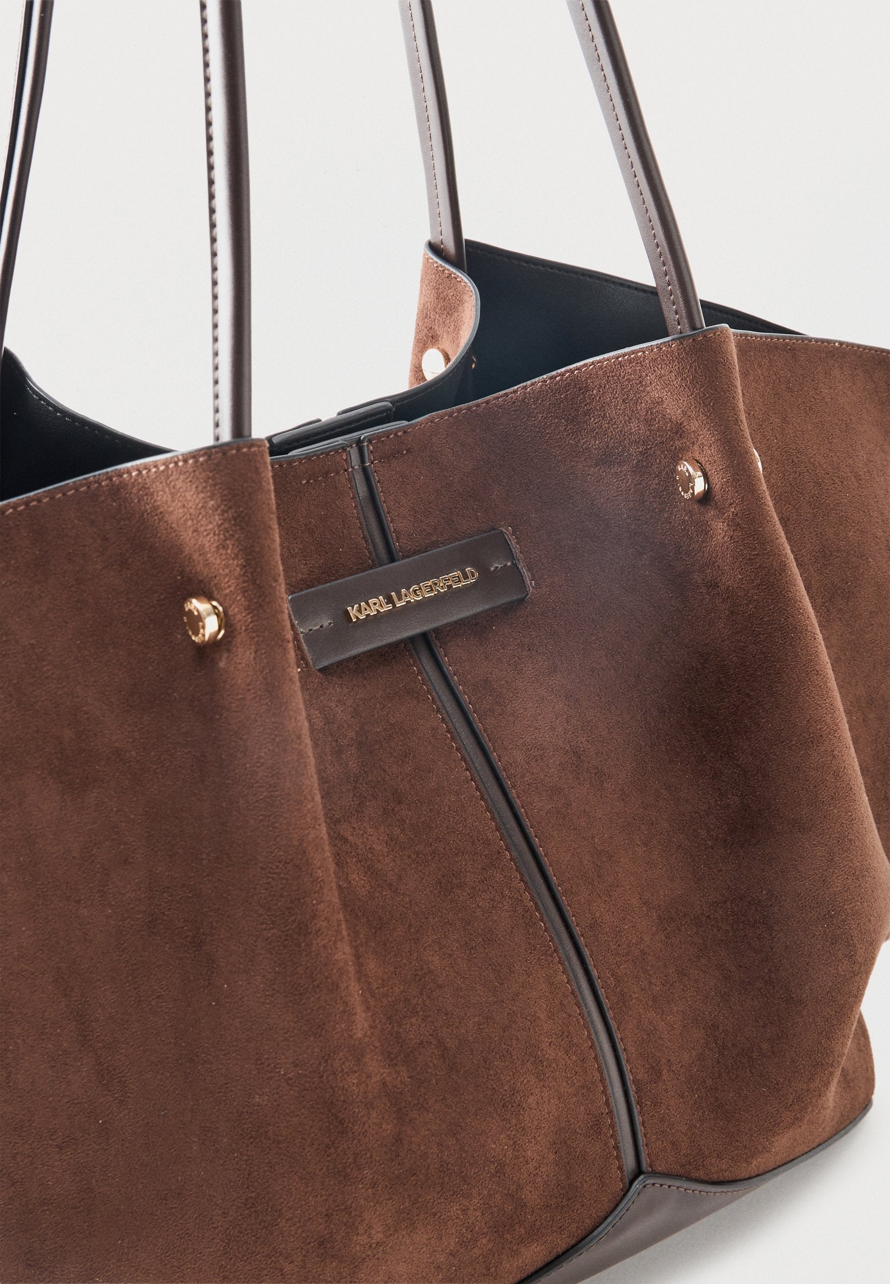 EXCLUSIVE PIERCED TOTE - Tote bag - tobacco