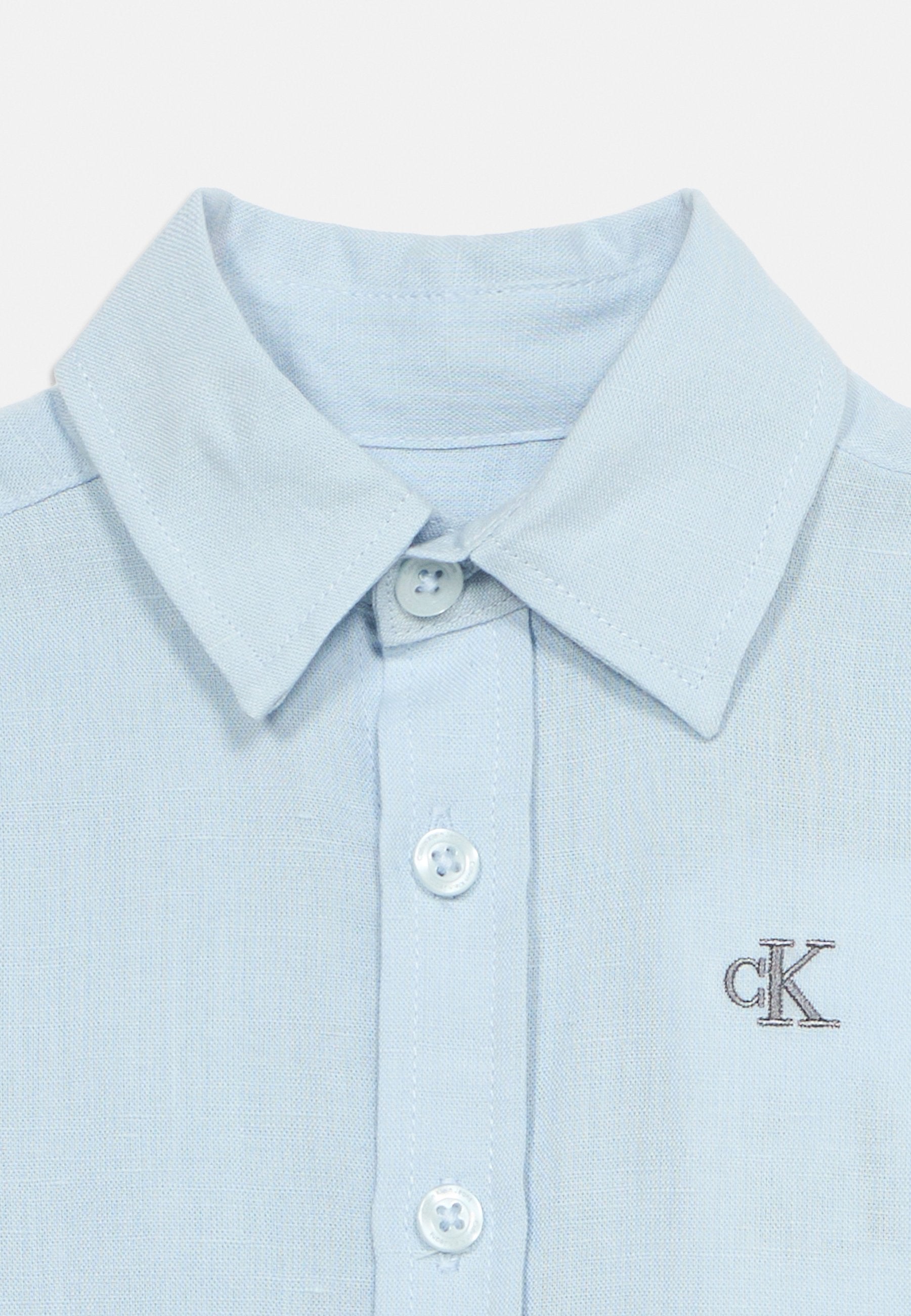 WOVEN SET UNISEX - Button-down blouse - breezy blue