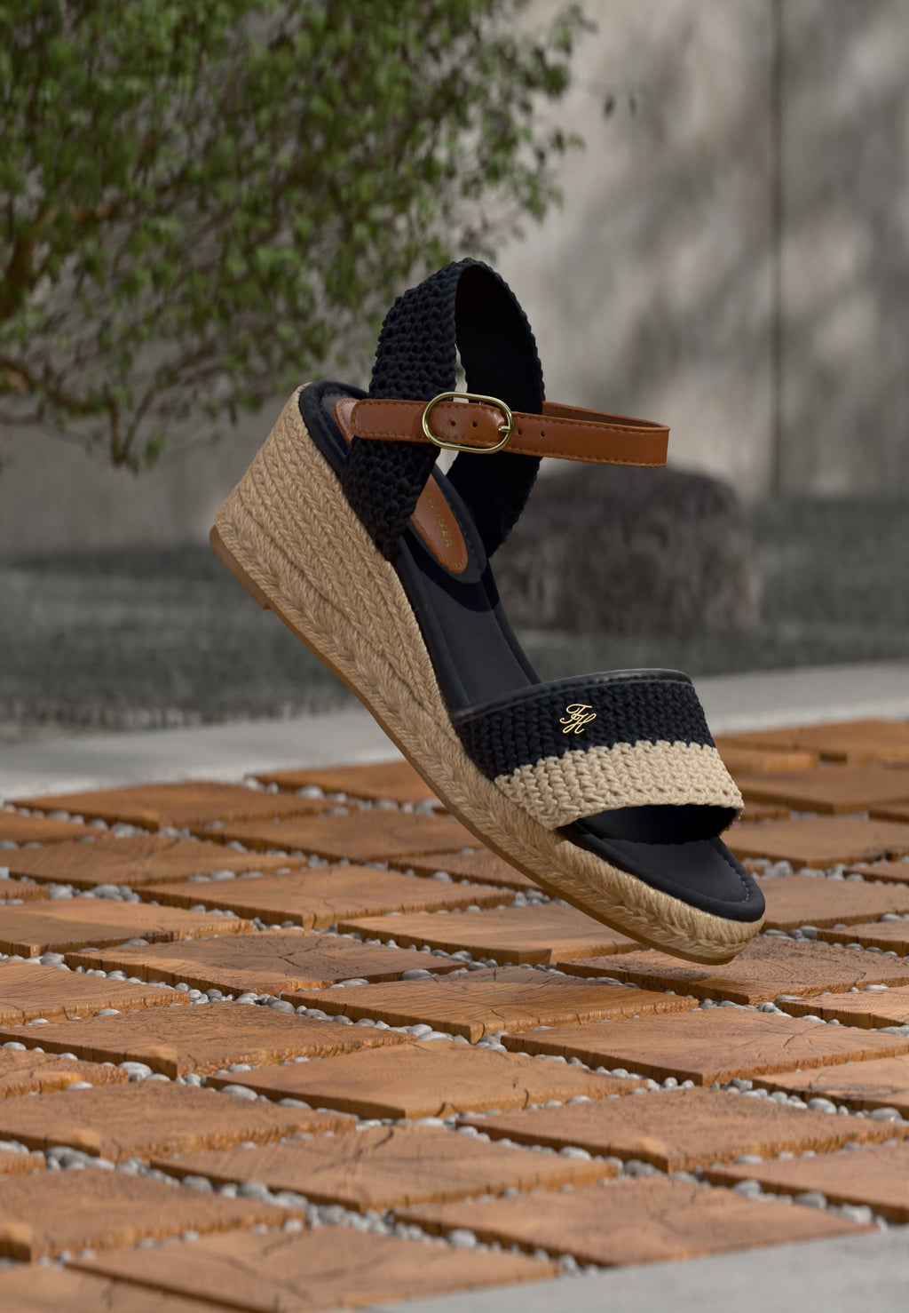 High heeled sandals - space blue