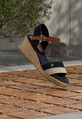 High heeled sandals - space blue
