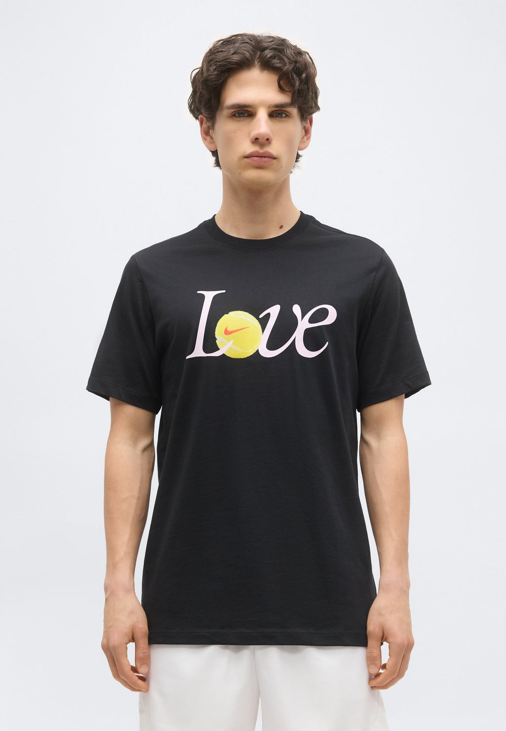 NIKECOURT TEE LOVE - Print T-shirt - black