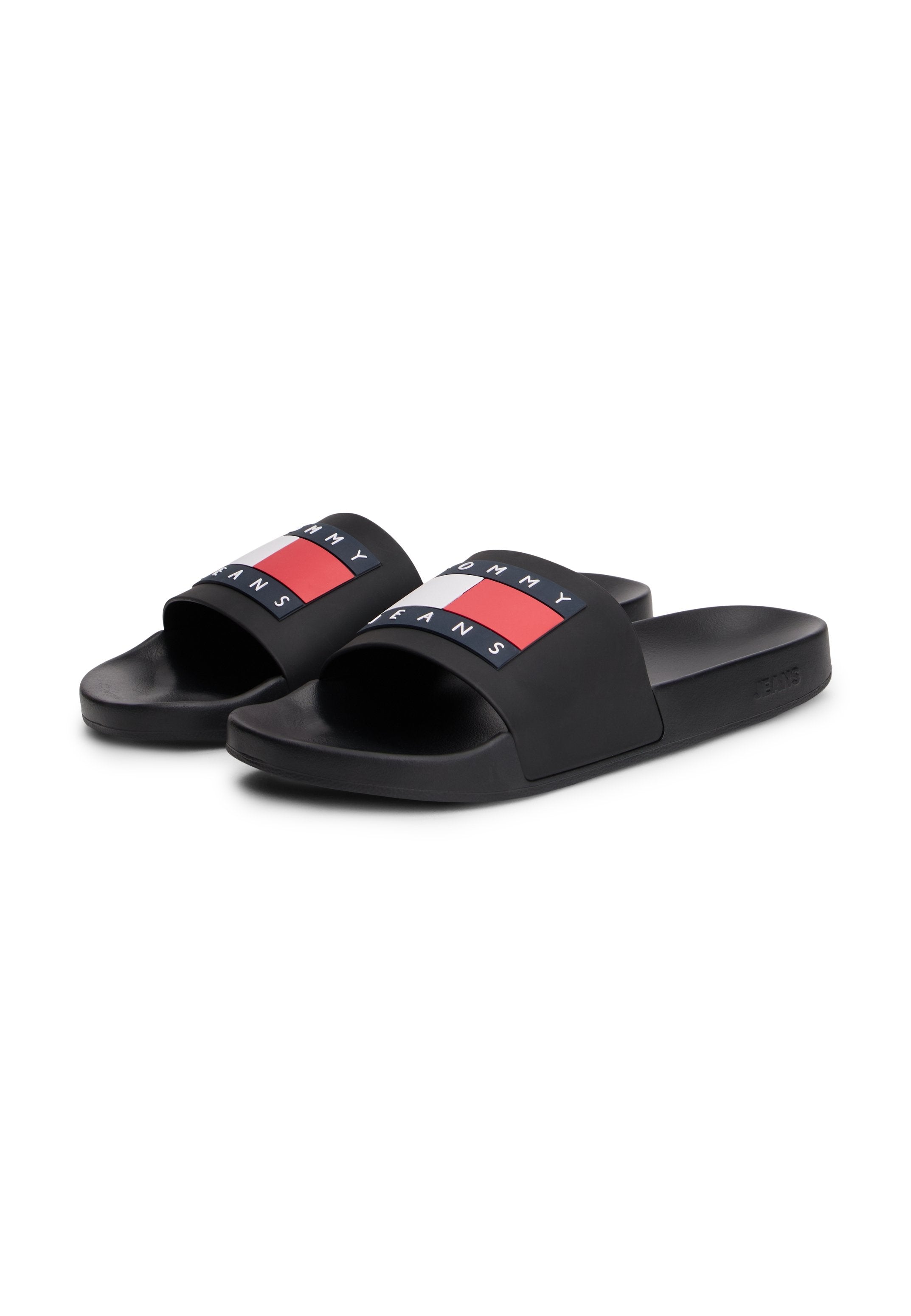 FLAG BADGE POOL SLIDES - Pool slides - black