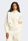 NEUCLASSICS TRACK - Zip-up sweatshirt - cream white   real coral