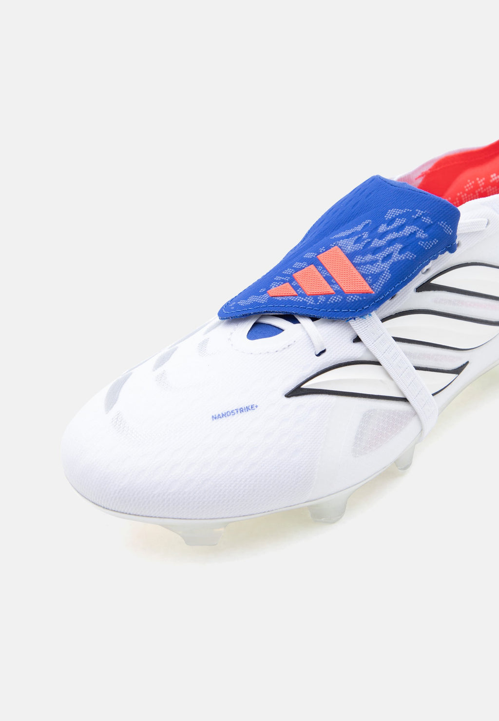 PREDATOR ELITE KATLANIR DİL - Krampon - footwear white/metallic/team royal blue