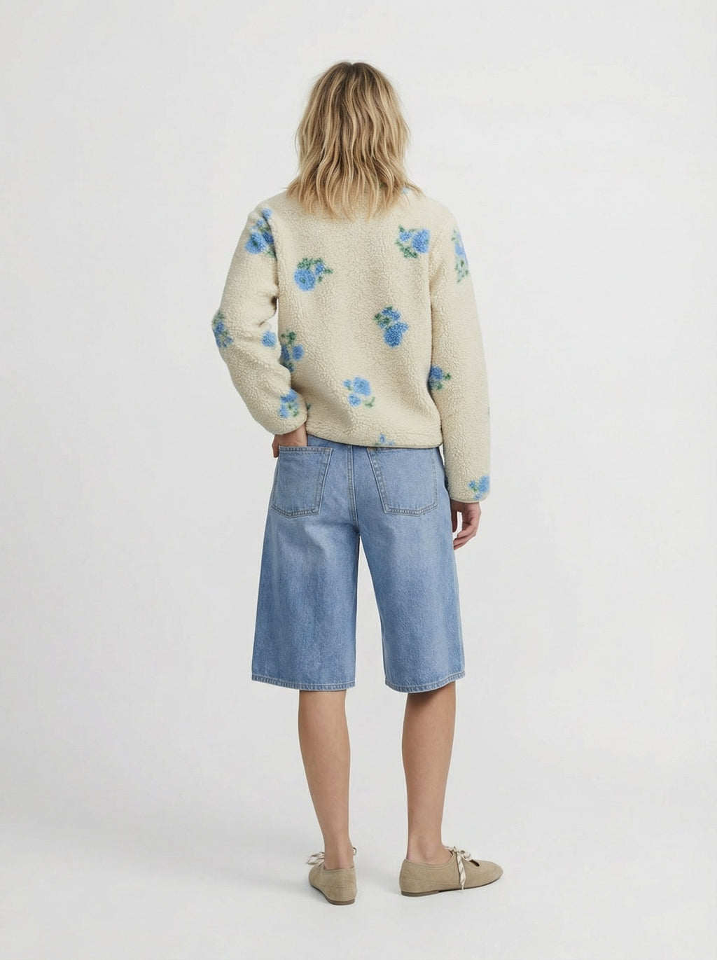 JXVERA HALF ZIP JACKET - Fleece jumper - bone white