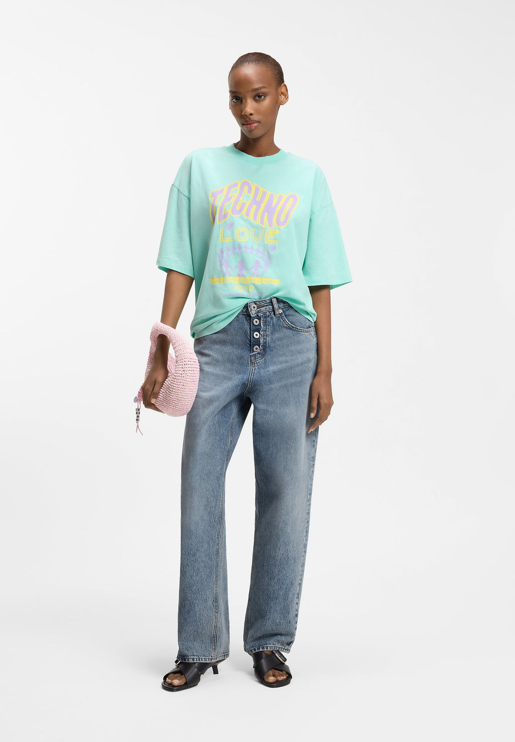 LENI_8_B - Loose Jeans - bright blue