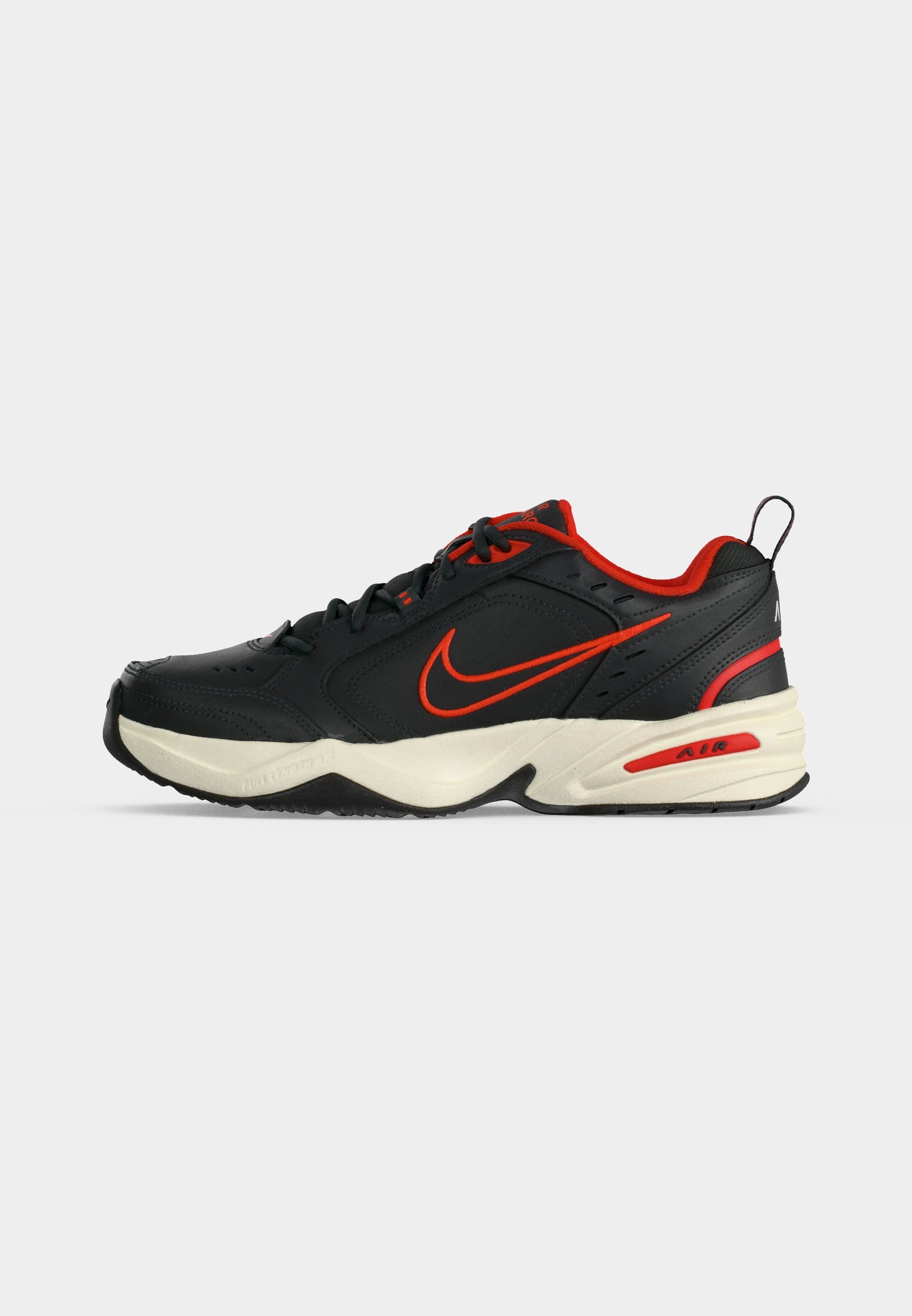 AIR MONARCH IV - Training shoe - dark smoke grey/black/picante red/pale ivory