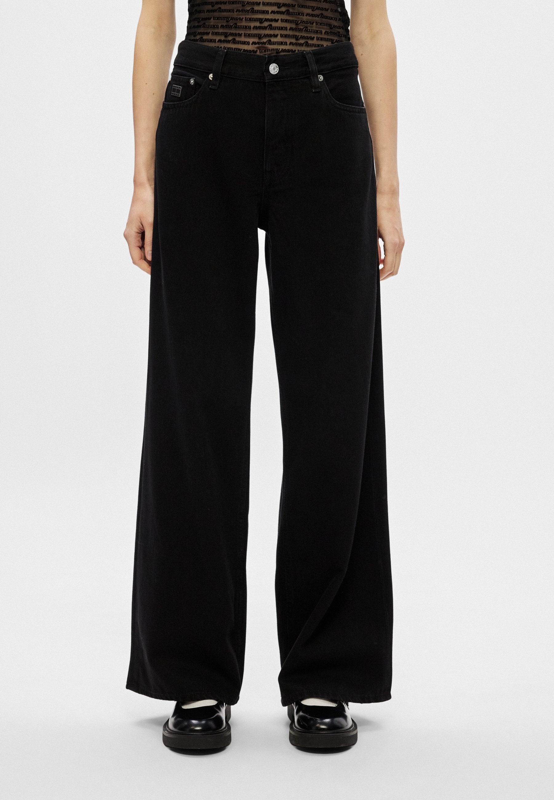 MID RISE LOOSE - Loose Jeans - denim black