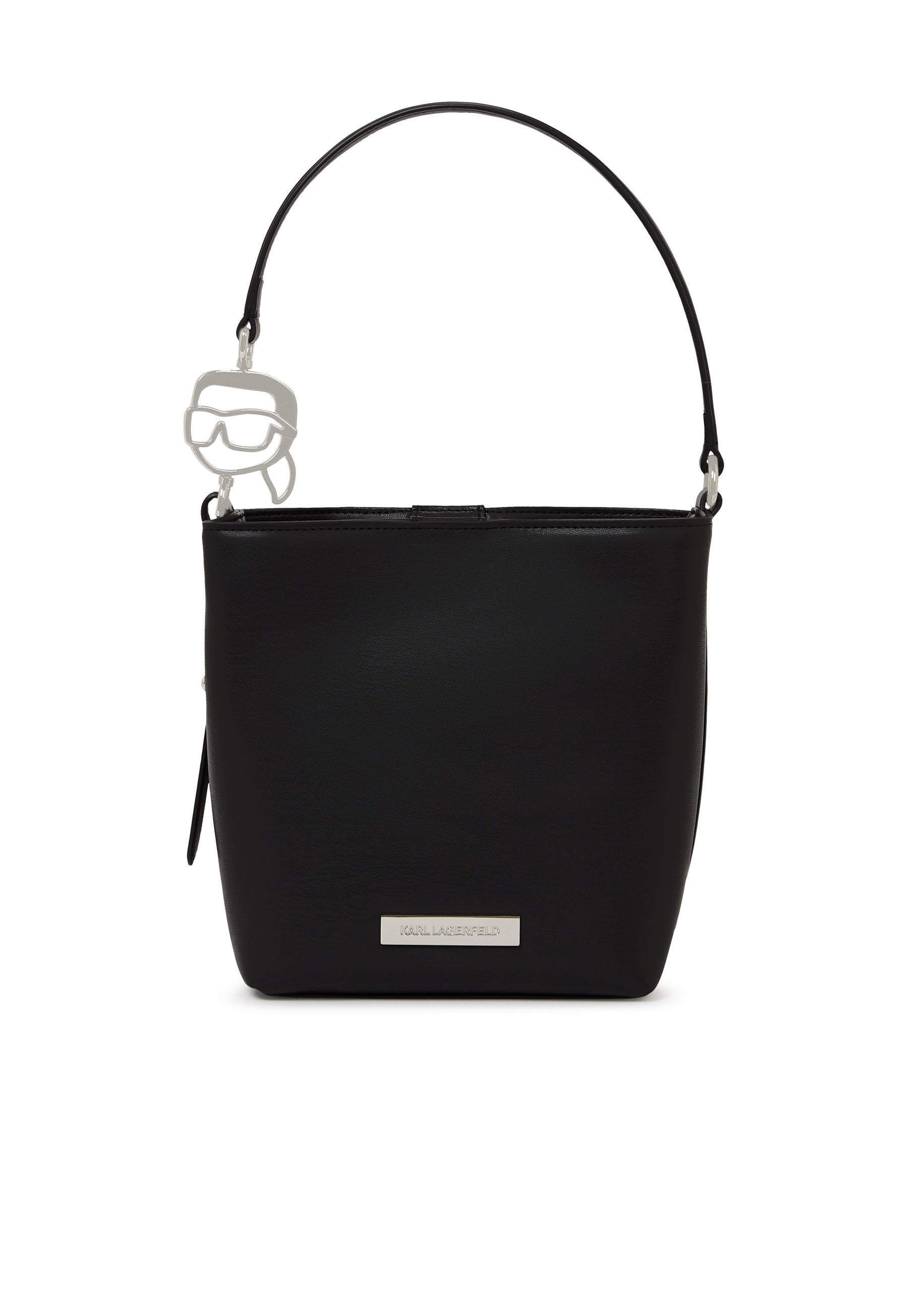IKON SMOOTH OUTLINE BUCKET - Handbag - black