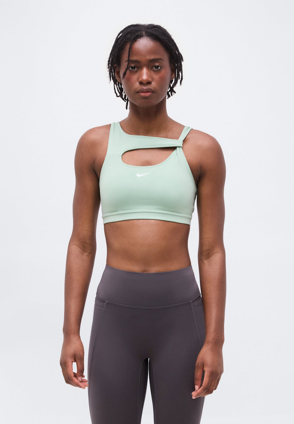 BRA CAPSULE - Light support sports bra - steam/white