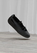 SPEEDCAT BALLET LTHR WNS - Ankle strap ballet pumps - black