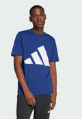 ESSENTIALS BIG LOGO SINGLE - Print T-shirt - dark blue   white