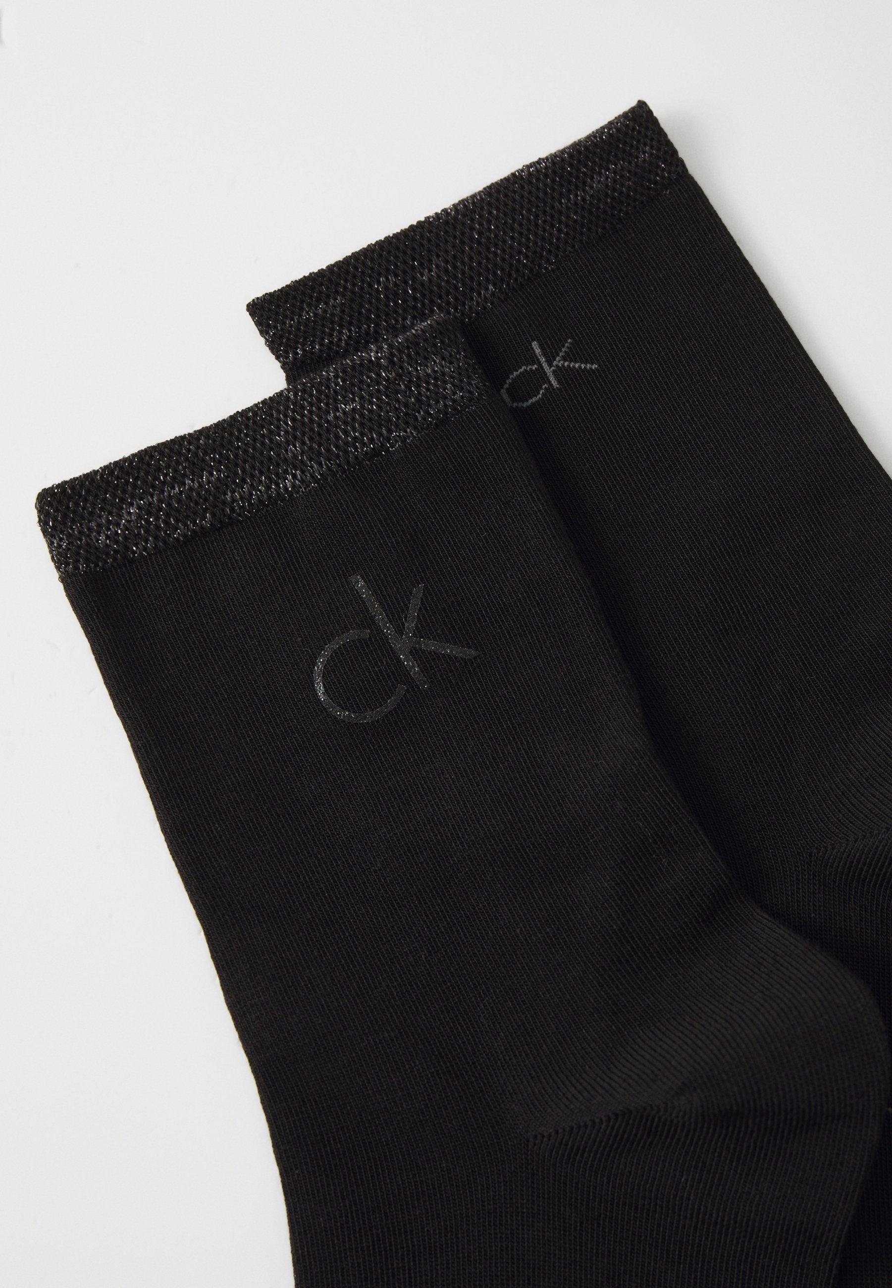 WOMEN SHORT SHINY LOGO 2 PACK - Socks - black