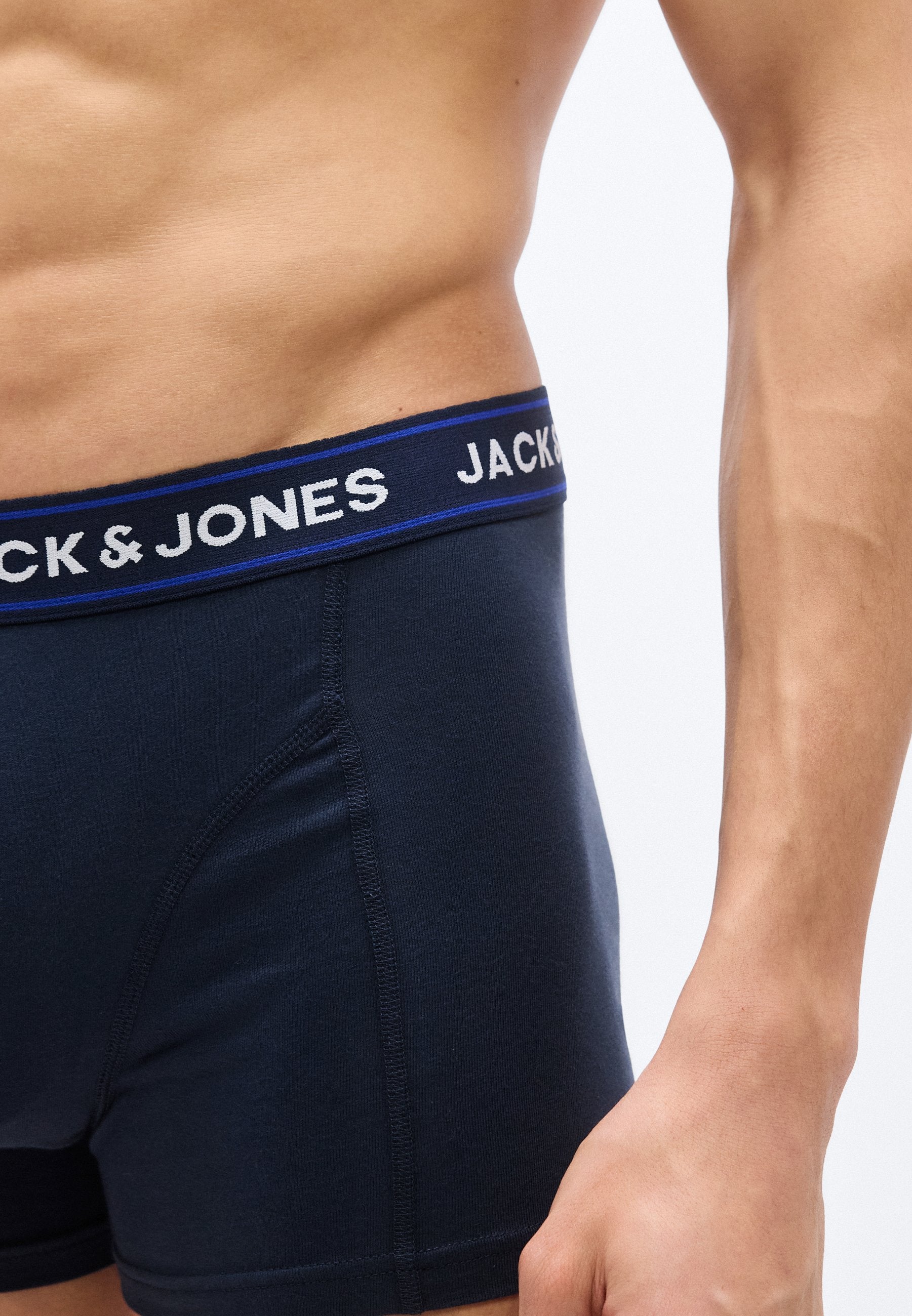 JACDANNY TRUNKS 3 PACK - Trunks - dazzling blue/navy/light grey melange