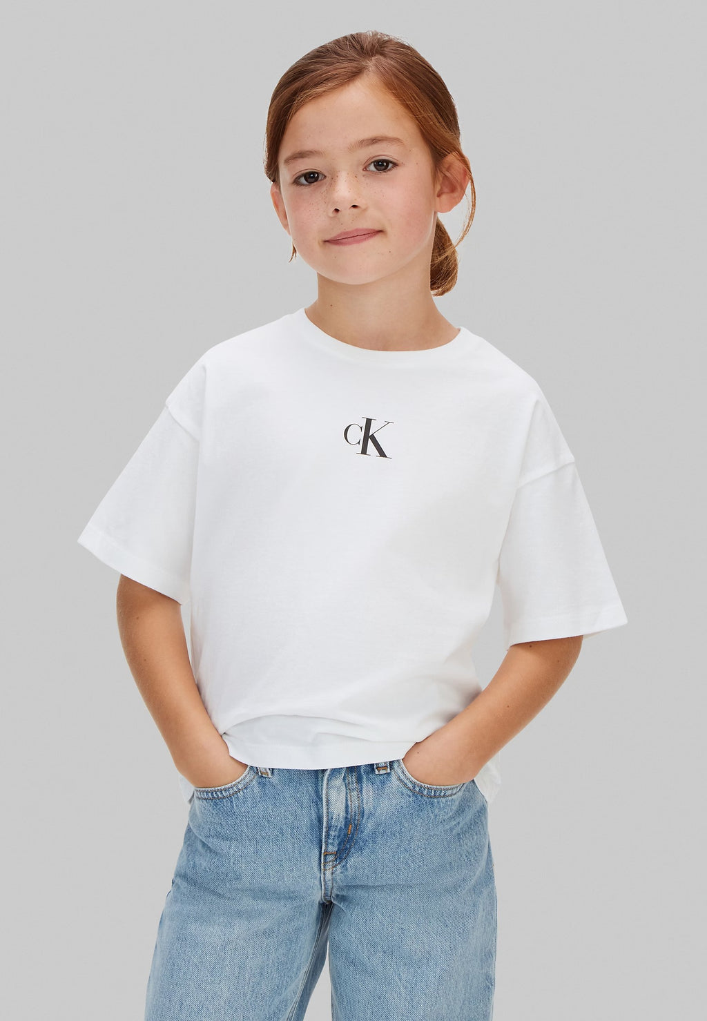 LOGO BOXY - Basic T-shirt - bright white