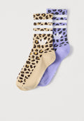 DISNEY X CHEETAH GIRLS 2 PACK - Socks - stone khaki/light purple