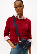 TH MONOGRAM CROSSBODY CAMERA BAG - حقيبة عبر الجسم - أزرق فضاء