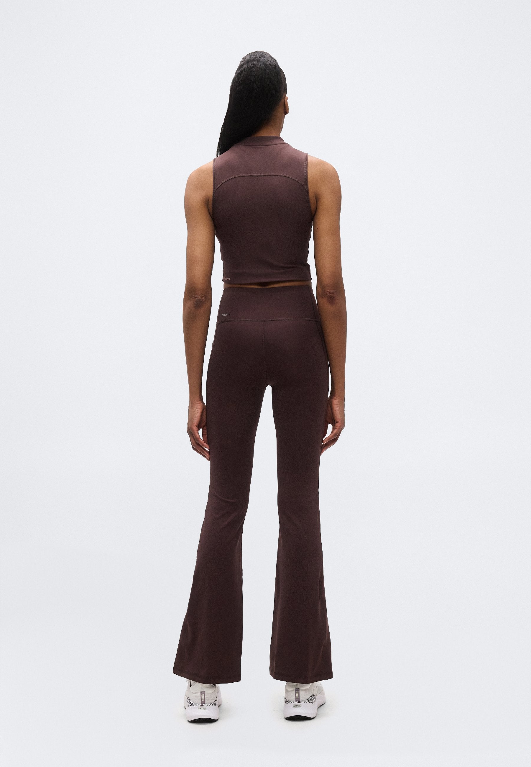 TAD ESSENTIAL BOOTCUT - Tracksuit bottoms - chocolate brown