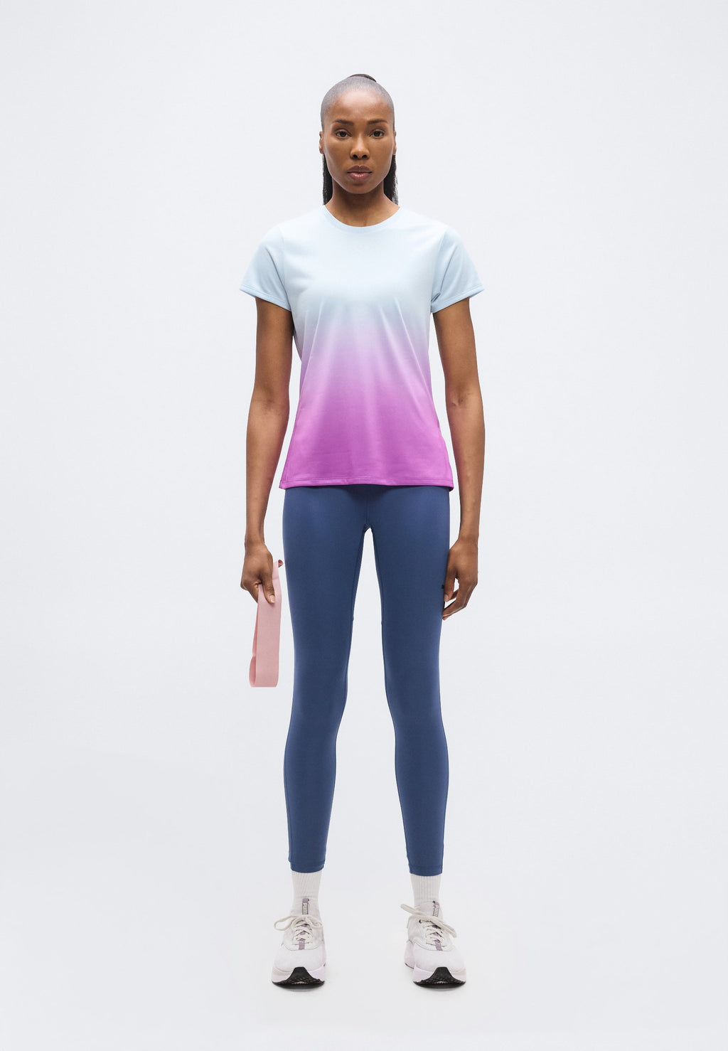 X HYROX GRAPHIC TEE - تي شيرت رياضي - لوسيت/أوركيد كهربائي
