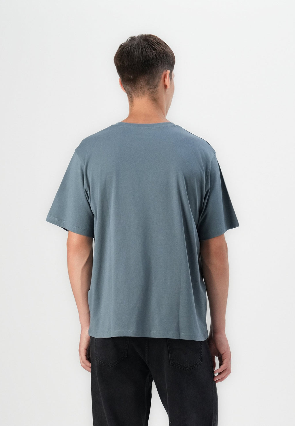 JJHUGO LOOSE TEE CREW NECK 3 PACK - Basic T-shirt - moonbeam/stormy weather/white