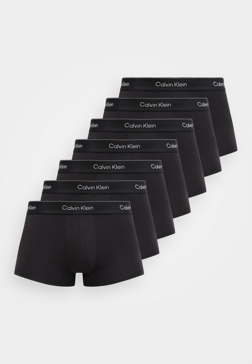 LOW RISE TRUNK 7 PACK ICON COTTON STRETCH - Trunks - black