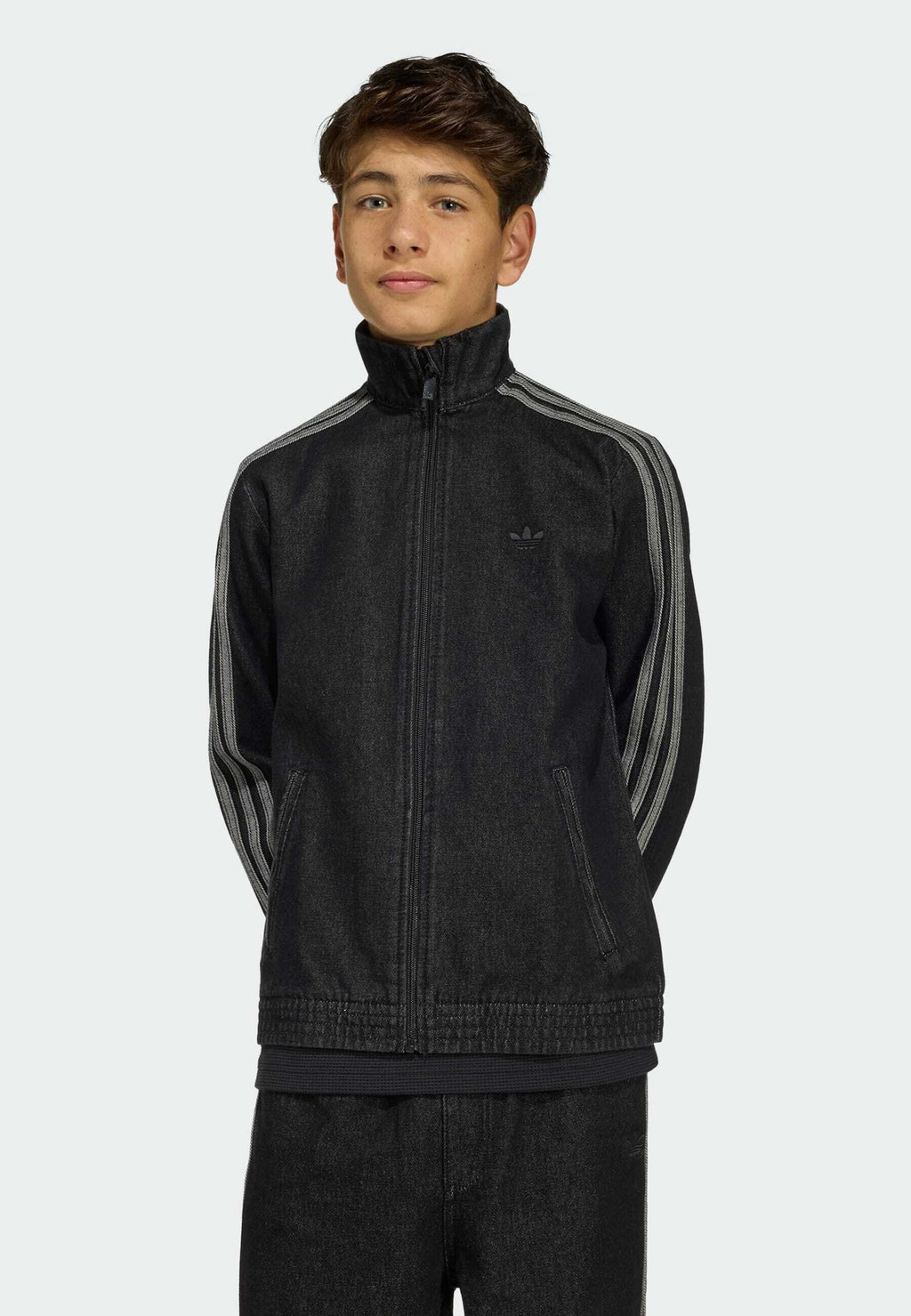 FIREBIRD TRACKTOP - Denim jacket - true black denim