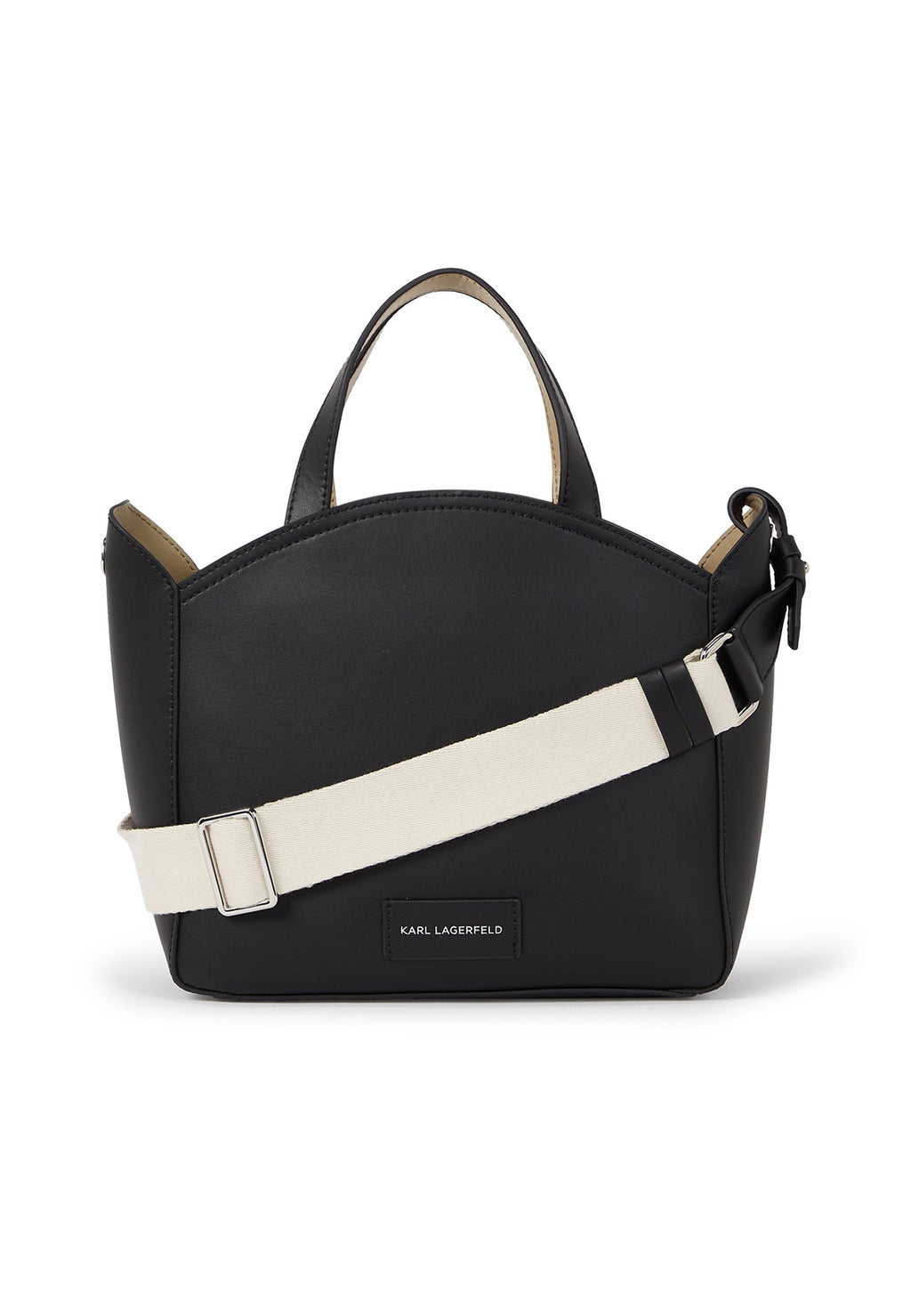 CIRCLE TOTE PERFORATED - Handbag - black