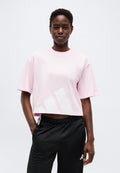 ESSENTIALS BIG LOGO BOYFRIEND - T-shirt imprimé - rose clair/blanc