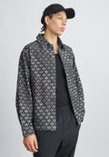 MONOGRAM SHIRT - Denim jacket - black