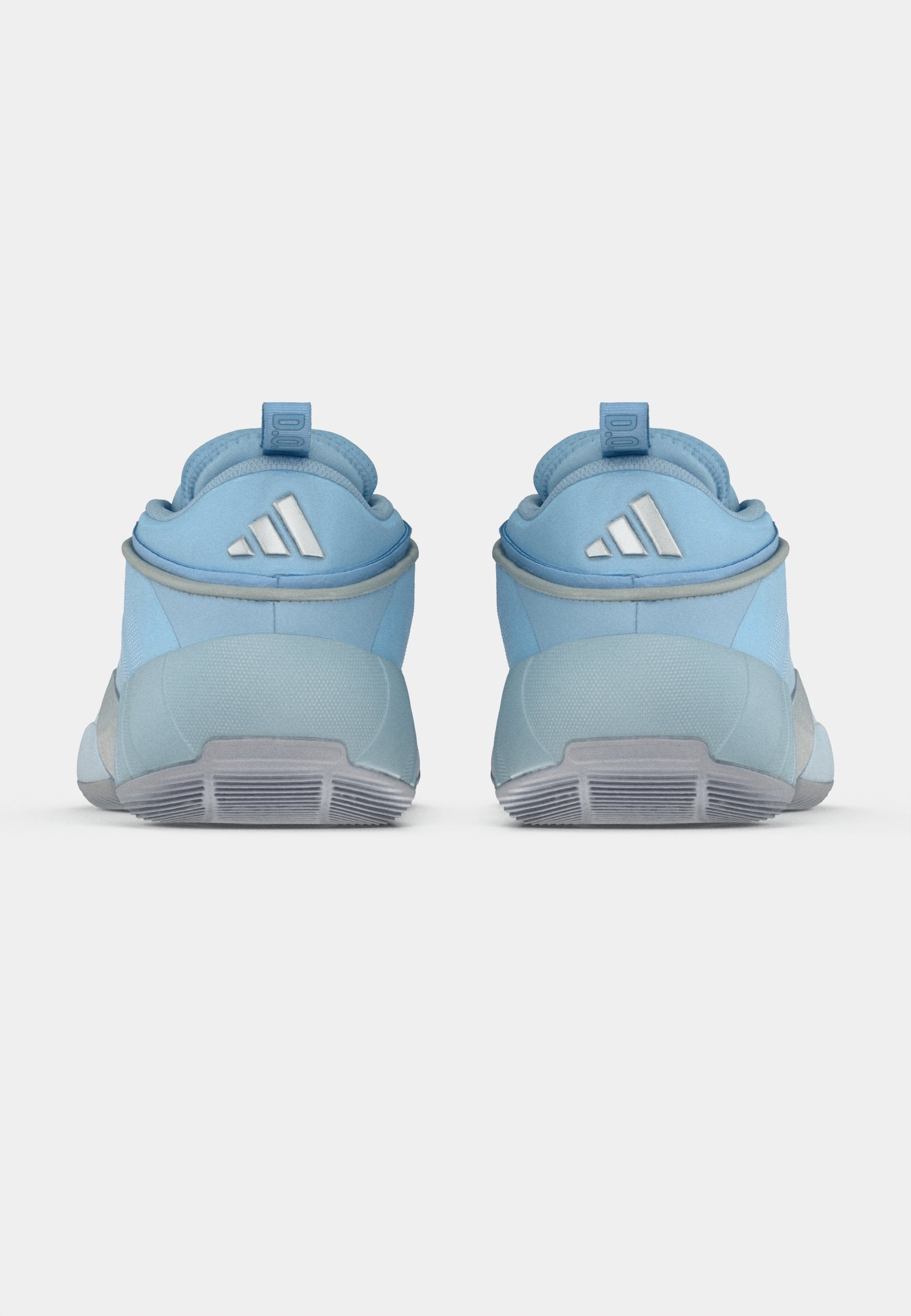 D.O.N. ISSUE 7 - Chaussures de basketball - bleu ciel/blanc chaussures/argent métallisé